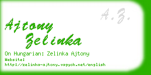 ajtony zelinka business card